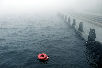 Image showing bad weather on the embankment