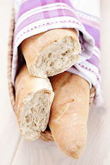 Image showing fresh baquette