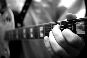 Image showing Guitar practice