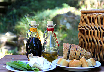 Image showing Garden lunch