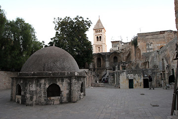 Image showing Place at Dome on the Church of the Holy Sepulchre in Jerusalem