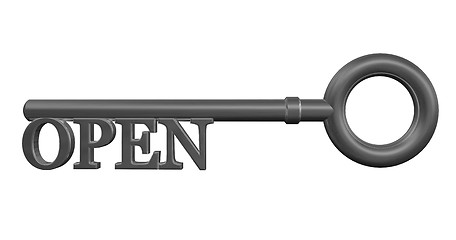 Image showing open key