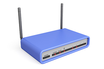 Image showing Blue router