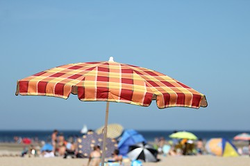 Image showing parasol at the beach