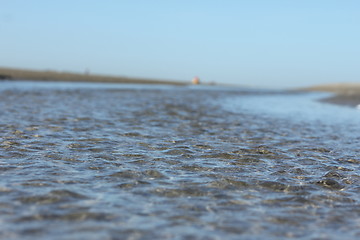Image showing river beach at low tide