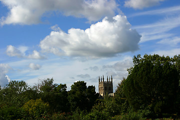 Image showing landscape with a tower