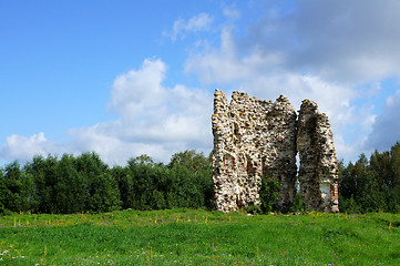 Image showing Ruins of a castle 