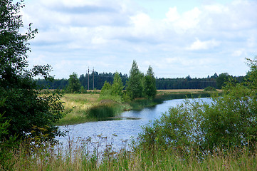 Image showing Landscape with lake