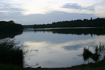 Image showing evening on lake