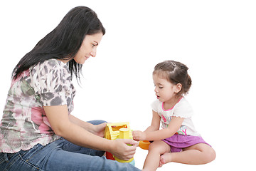Image showing Mom plays with her daughter 