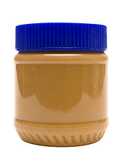 Image showing Closed Glass of Peanut Butter w/ Path (Side View)