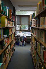 Image showing Student in Library