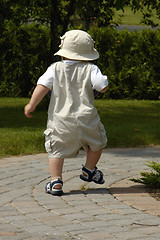 Image showing Baby Boy Walking