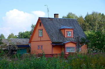 Image showing The house and field