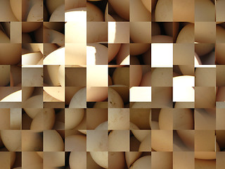 Image showing Brown abstract background with light strip