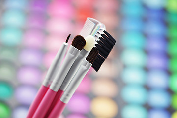 Image showing make-up brushes