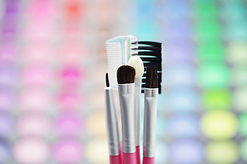 Image showing make-up brushes