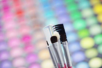 Image showing make-up brushes