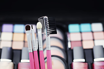 Image showing make-up brushes