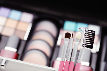 Image showing make-up brushes