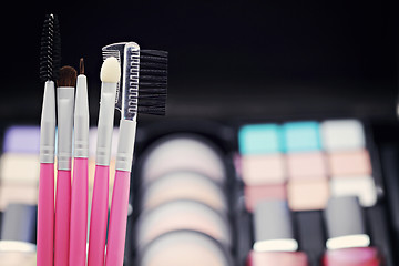 Image showing make-up brushes