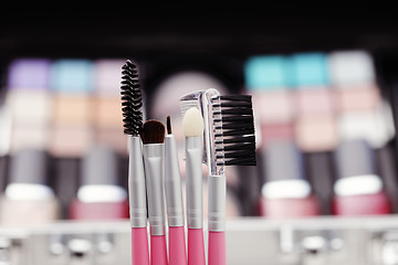 Image showing make-up brushes