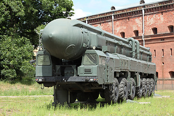 Image showing mobile  missile launcher