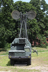 Image showing military  mobile communications center