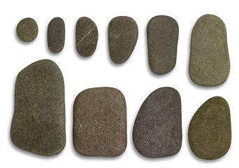 Image showing flat pebbles arrangement