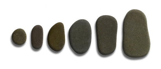 Image showing sorted flat pebbles