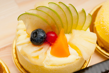 Image showing fresh berry fruit cake