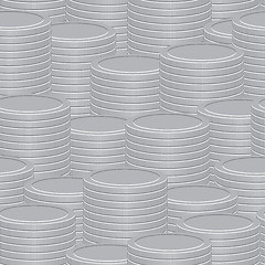 Image showing Abstract background - a stacks of coins
