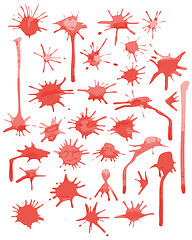 Image showing Set of blots - design elements