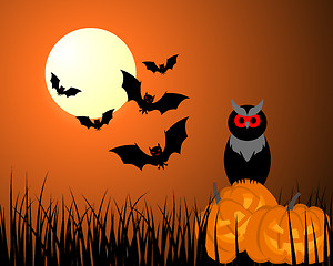 Image showing Happy halloween card