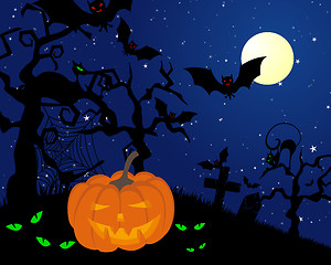 Image showing Happy halloween card