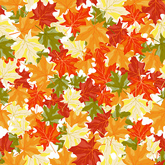 Image showing maples leaves seamless