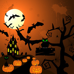 Image showing Happy halloween card