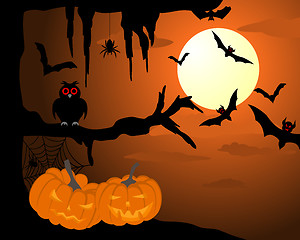 Image showing Happy halloween card