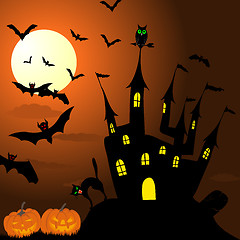 Image showing Happy halloween card