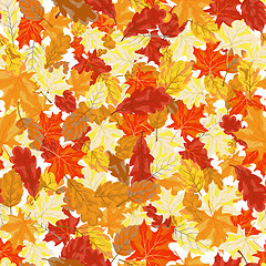 Image showing maples leaves seamless