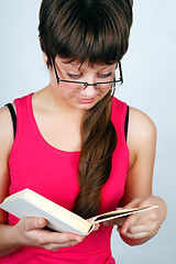 Image showing Teen girl with book