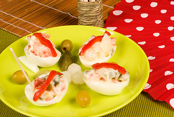 Image showing Spanish egg tapa