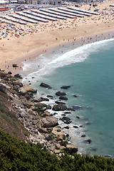 Image showing Nazare beach, Portugal