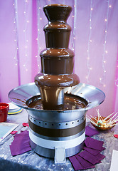 Image showing Chocolate Fountain