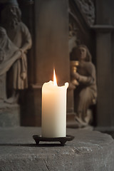 Image showing candle in a church