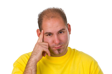 Image showing Contemplative young man