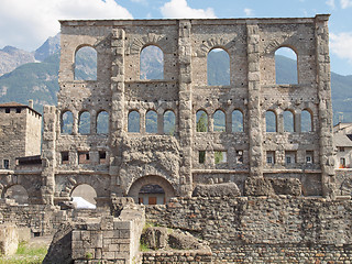 Image showing Roman Theatre Aosta