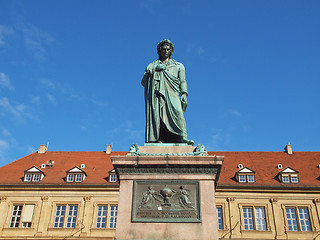 Image showing Schiller statue, Stuttgart