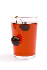 Image showing Cherry juice