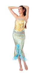 Image showing Young mermaid